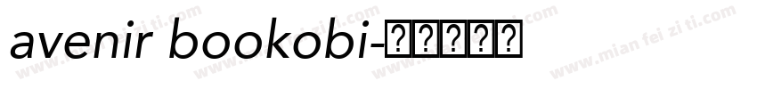 avenir bookobi字体转换